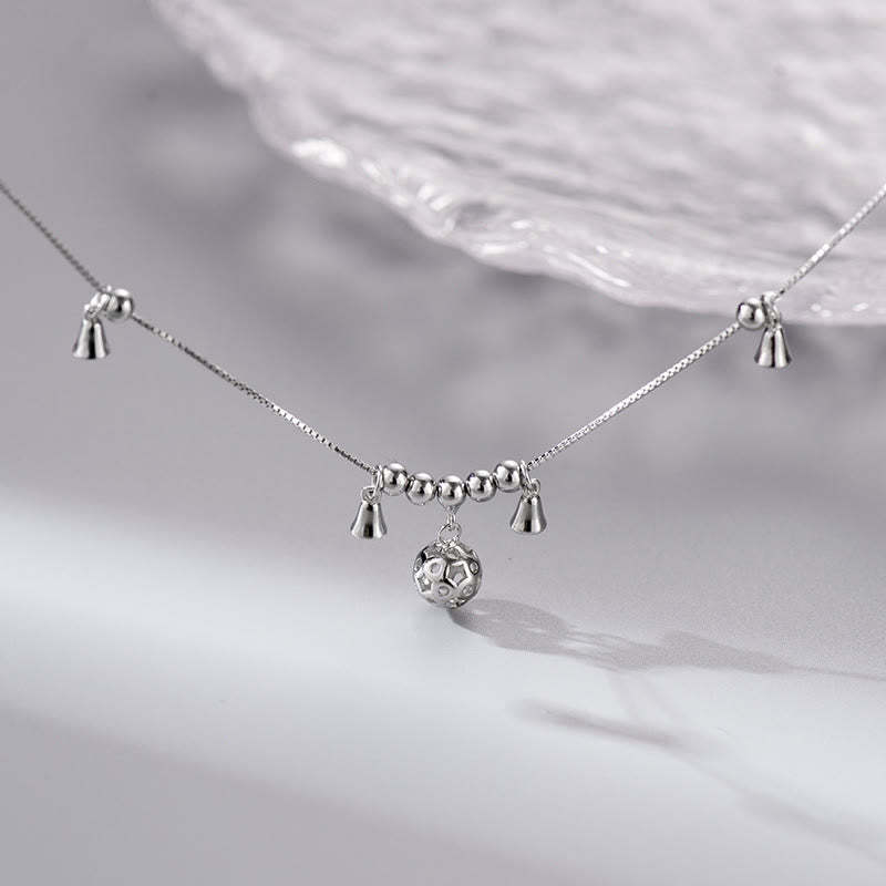 925 Sterling Silver Antiquity Bell Protection Anklet