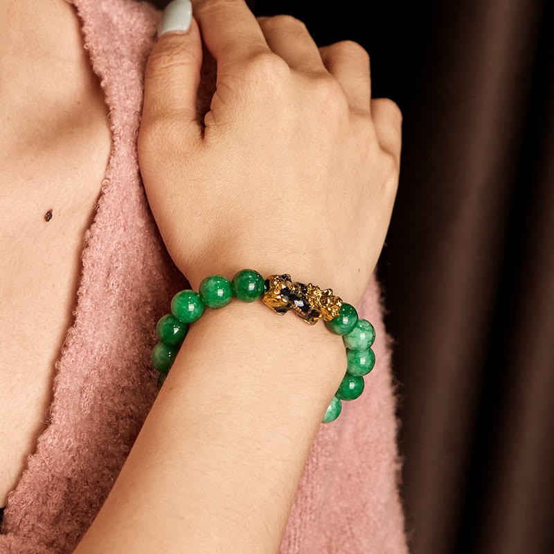 FengShui PiXiu Jade Protection Bracelet