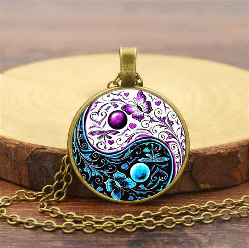 Yin Yang Chain Balance Necklace Pendant