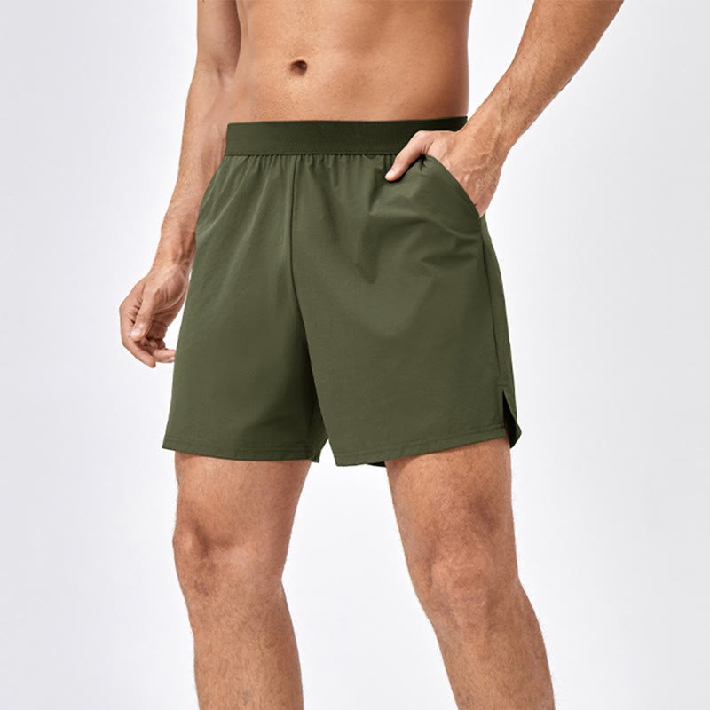 Men's Casual Loose Nylon Quick Dry Sports Shorts With Pockets