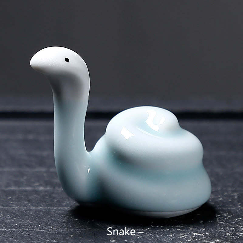 Chinese Zodiac Ceramic Tea Pet Home Decoration