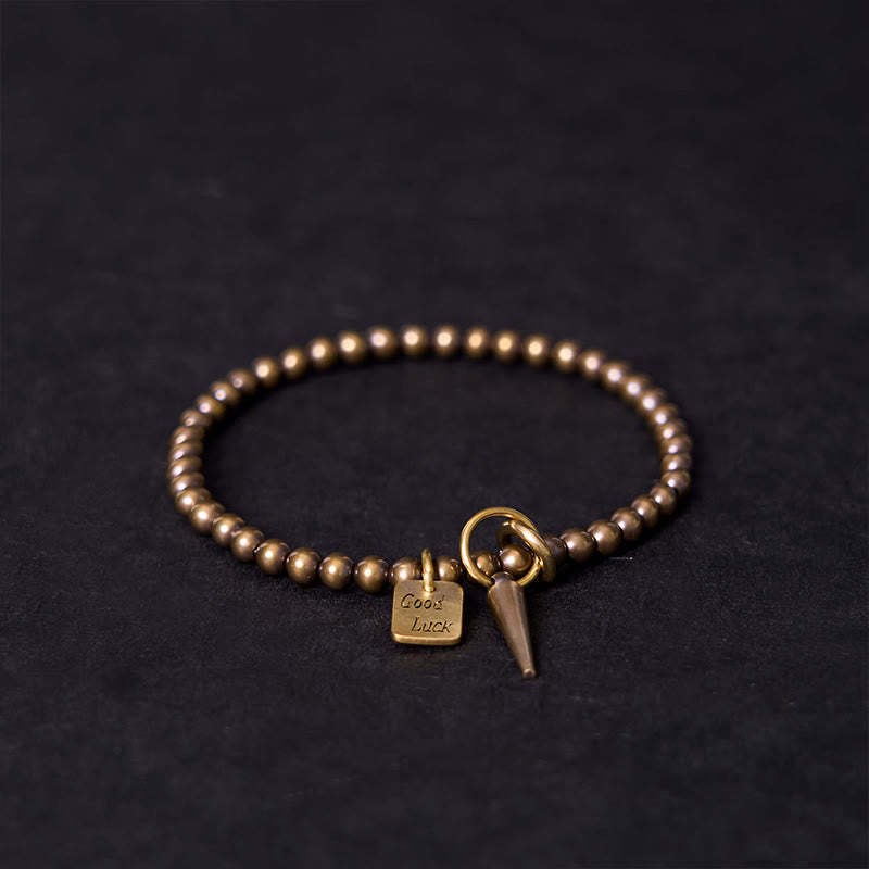 Vintage Copper Brass Beads Fortune Balance Bracelet
