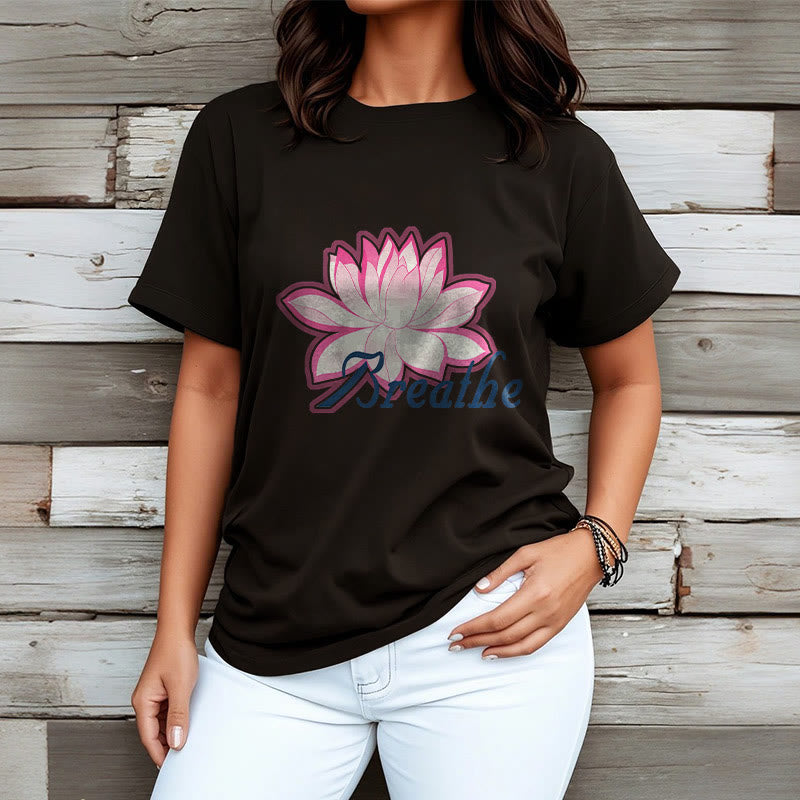BREATHE Lotus Flower Tee T-shirt