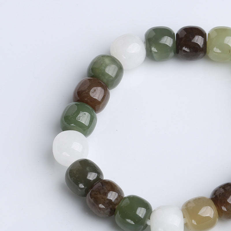 Gradient Jade Luck Blessing Bracelet