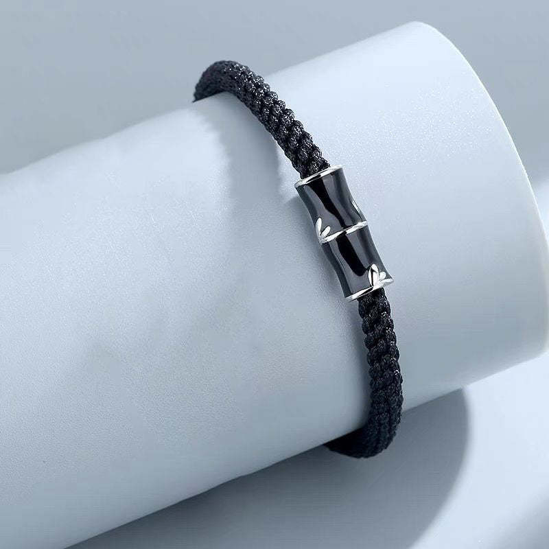 Bamboo Pattern Healing Couple Rope Bracelet