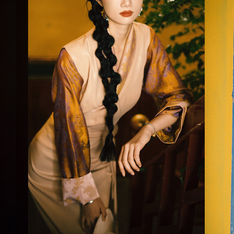 Tibetan Dress Clothing Lhasa Butterfly Top Dress Improved Hanfu Women Clothing