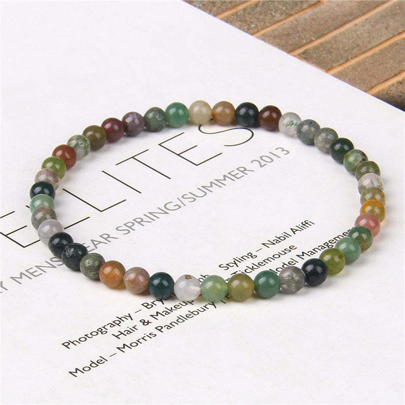 4mm Various Stone Crystal Mini Beads Healing Bracelet