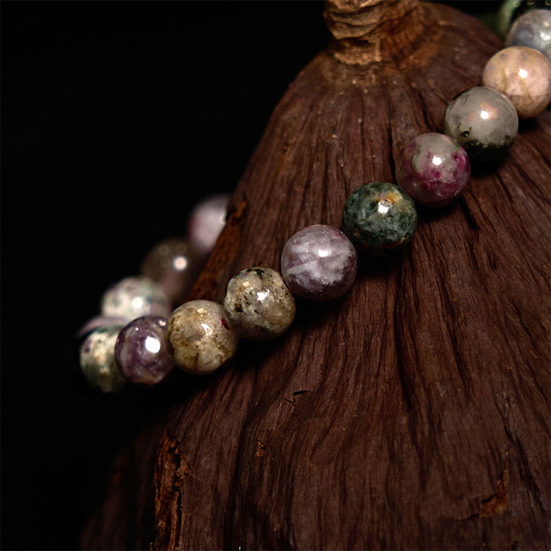 mystic zen Stone Rainbow Tourmaline Positive Bracelet