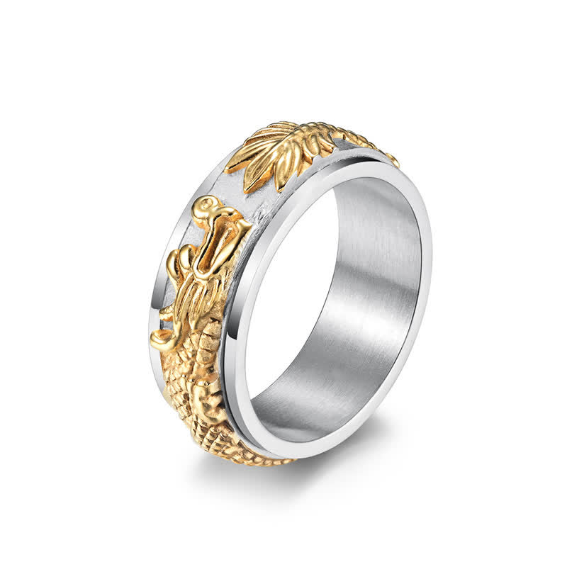 Dragon Titanium Steel Stimulation Rotatable Ring (Extra 30% Off | USE CODE: FS30)