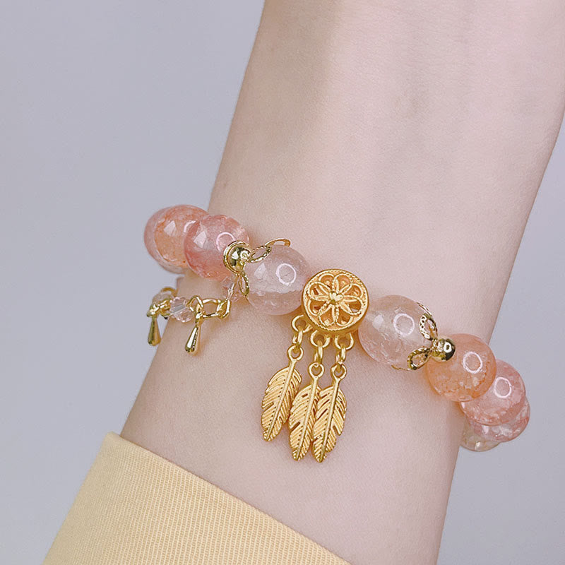 Glass Bead Dream Catcher Protection Charm Bracelet