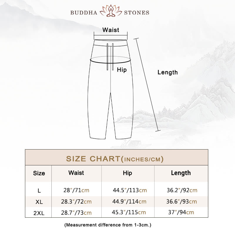 Casual Solid Color Cotton Linen Drawstring Women's Pants With Pockets
