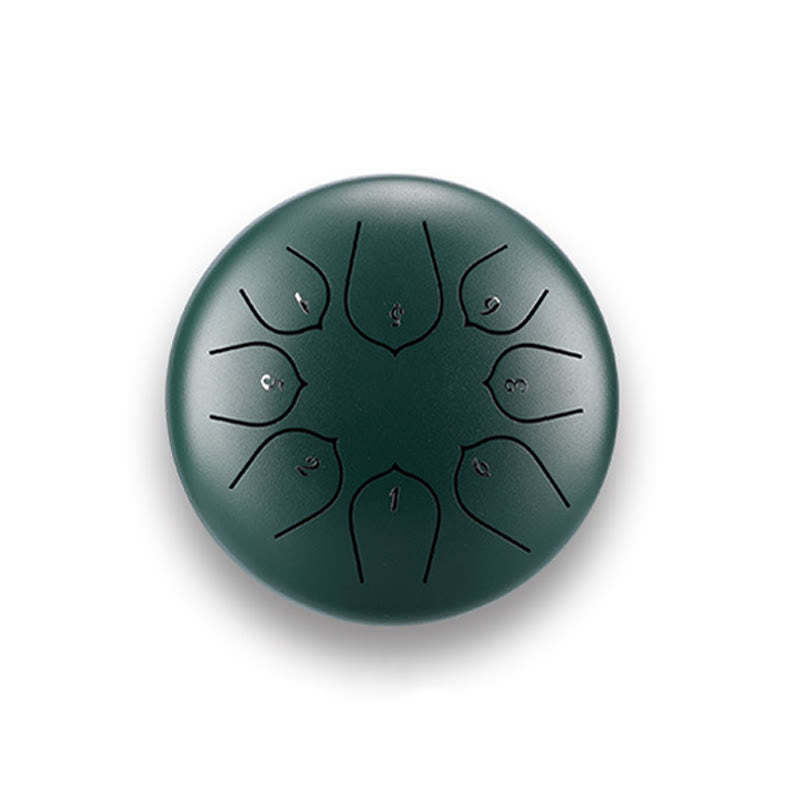 Steel Tongue Drum Sound Healing Meditation Lotus Pattern Drum Kit 8 Note 6 Inch Percussion Instrument