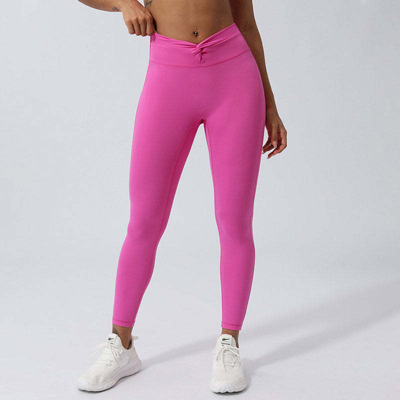 Women Workout Long Sleeve Crisscross Backless Top Tee Leggings Sports Fitness Yoga Outfit