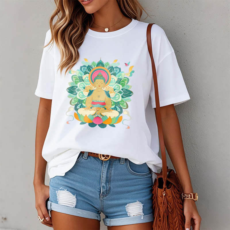 Butterfly Lotus mystic-zen-Inspired Tee T-shirt