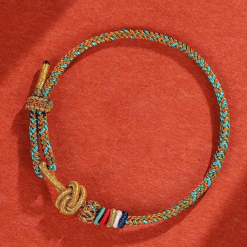 Handmade Dunhuang Colorful Rope Protection Braid String Bracelet