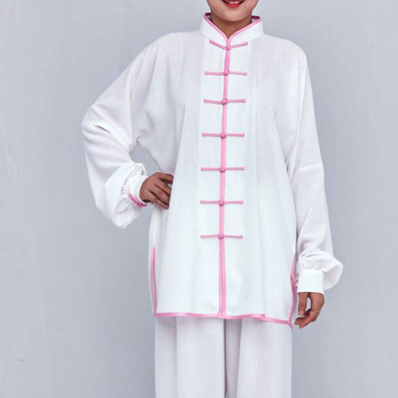 Meditation Zen Prayer Spiritual Tai Chi Qigong Practice Unisex Embroidery Clothing Set