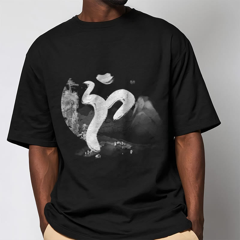 OM Landscape Cotton Tee T-shirt