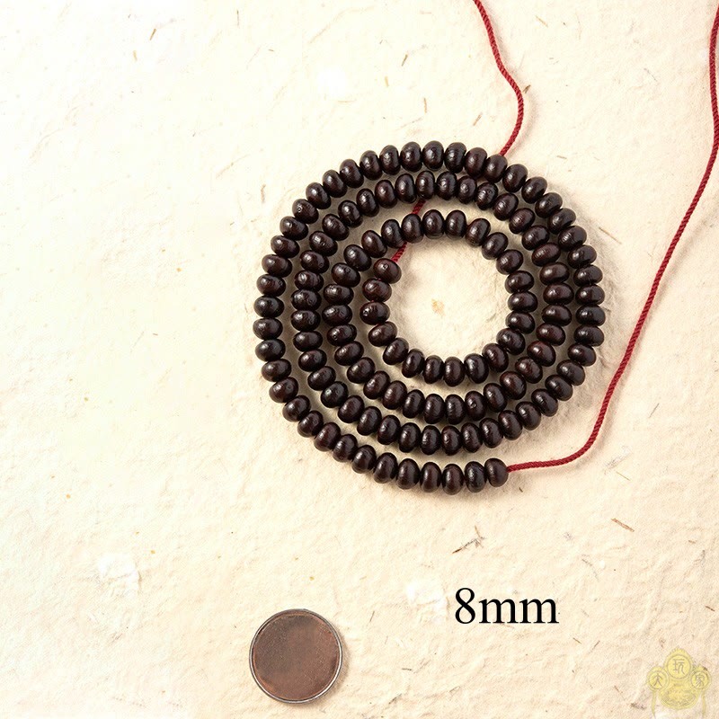 Natural Tibet 108 Mala Beads Purple Bodhi Seed Wealth Bracelet