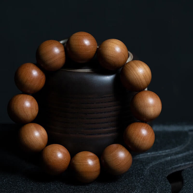 Mysore Sandalwood Wood Bead Healing Mala Bracelet