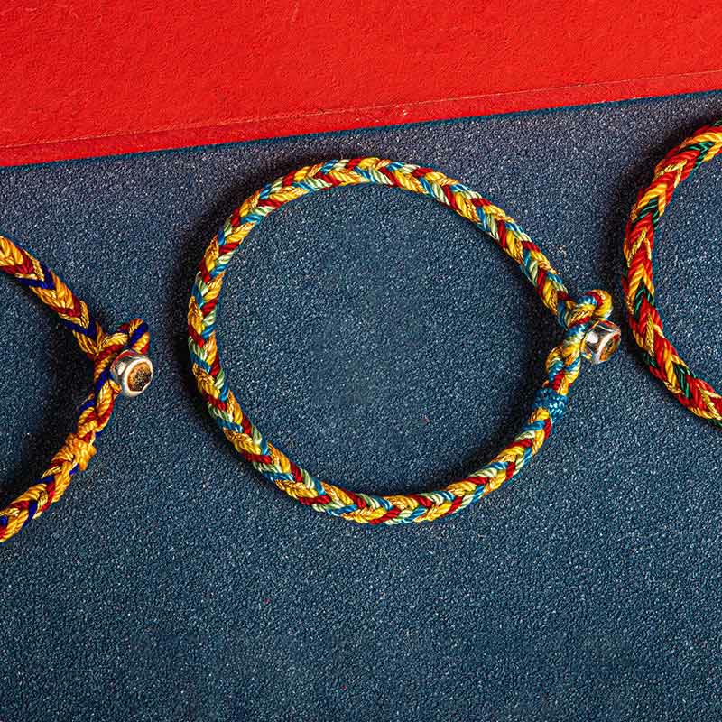 May you be safe and sound all year round Lucky Multicolored Bracelet
