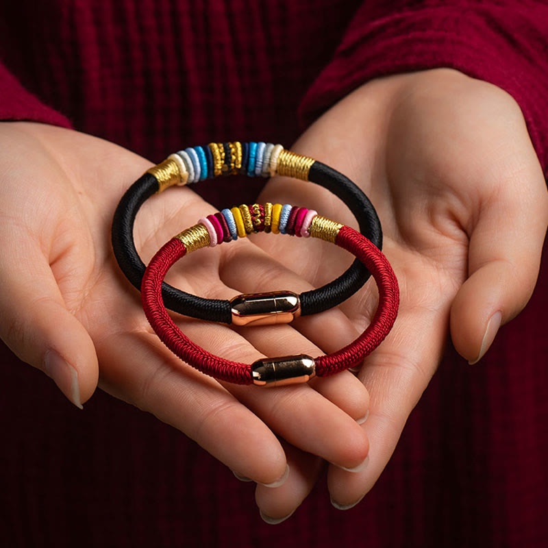 Tibetan Handmade King Kong Knot Protection Magnetic Buckle Braided Bracelet (Extra 30% Off | USE CODE: FS30)