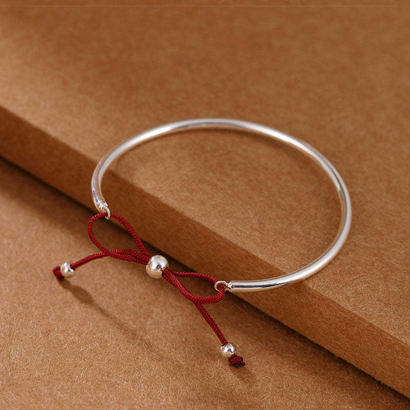 925 Sterling Silver Red String Healing Knot Bracelet