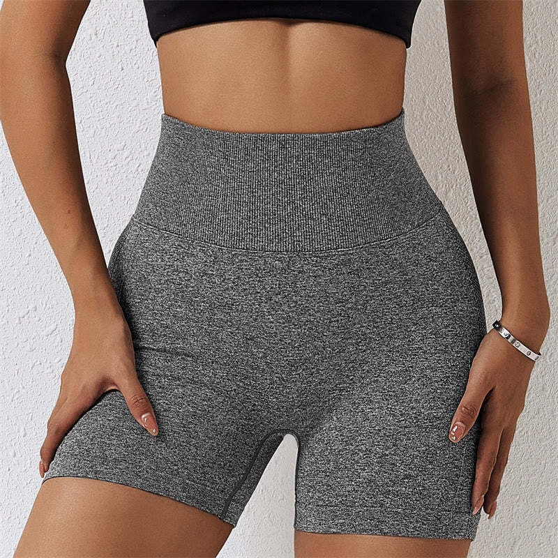 Women Seamless Sports Fitness High Waist Yoga Workout Shorts