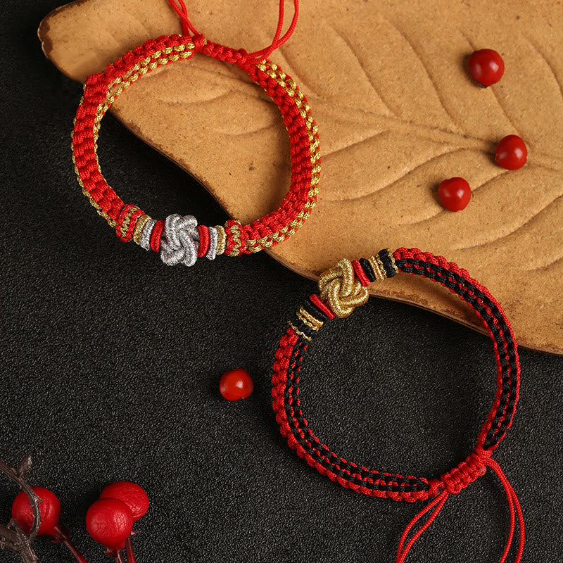 Colorful Rope True Love Knot Luck Handmade Bracelet