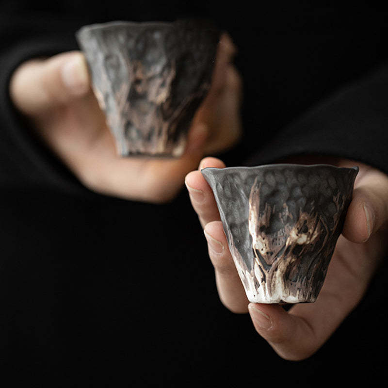 Lotus Flower Shape Zen Ceramic Teacup Kung Fu Tea Cup 50ml