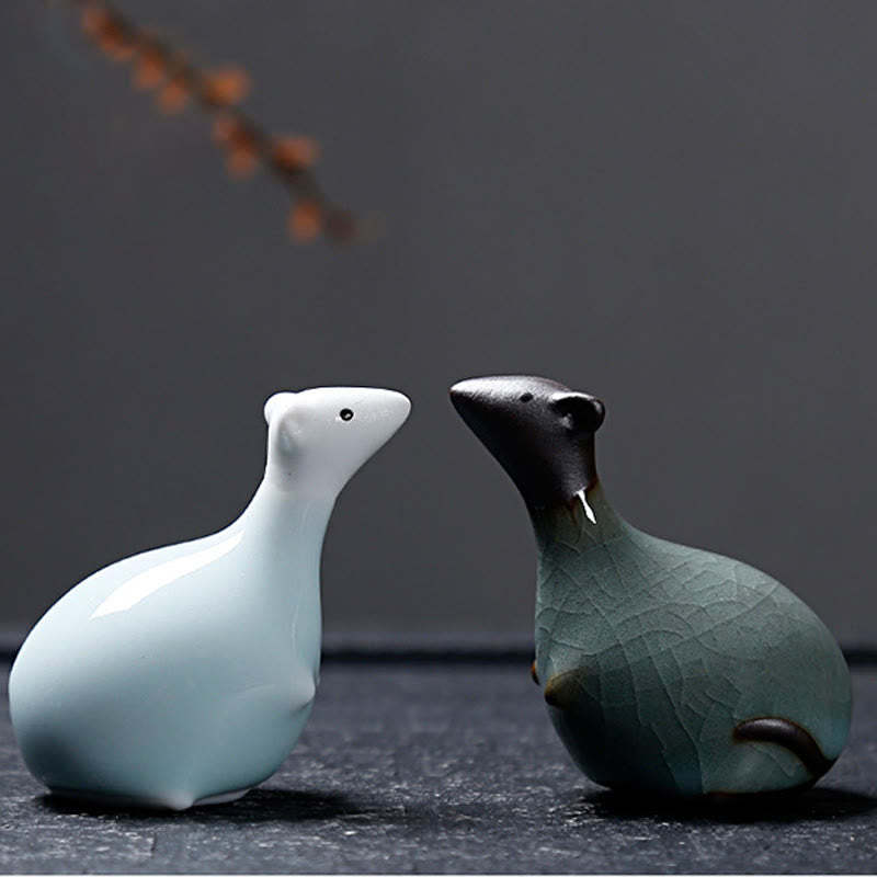 Chinese Zodiac Ceramic Tea Pet Home Decoration