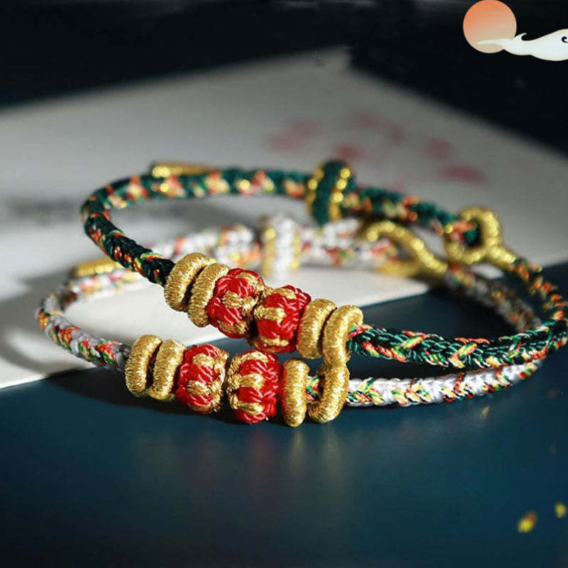 Chinese Zodiac Natal mystic zen Colorful Strings Luck Bracelet