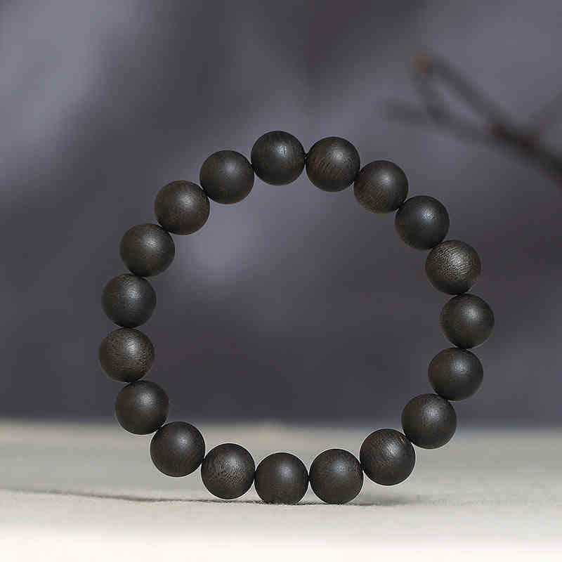 Rare Vietnam Dalat White Qinan Agarwood Sinking In Seconds Strength Bracelet