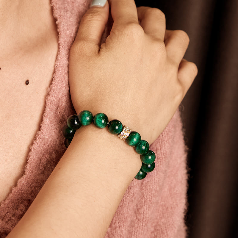 Green Tiger Eye Positive Bracelet