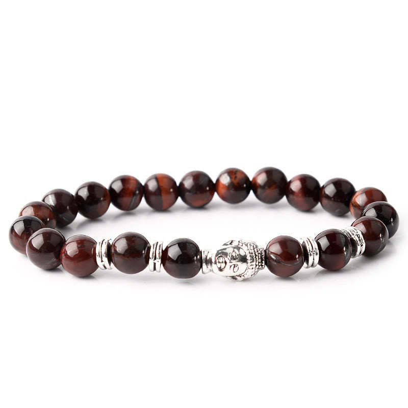 Blue Green Red Tiger Eye mystic zen Head Balance Bracelet
