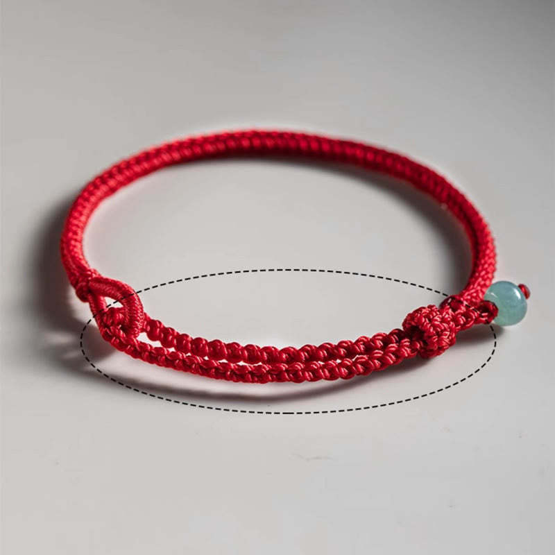 Red String Jade Connection Bracelet