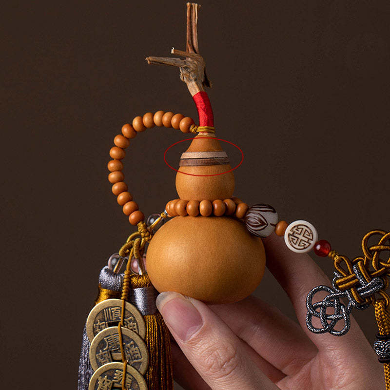 Feng Shui Coins Gourd Chinese Knot Lucky Coins Five Emperor Money Wealth Tassels Decoration
