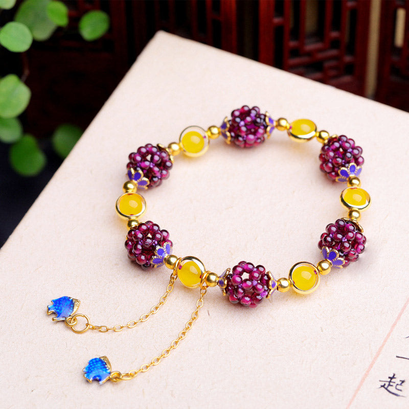 Tibetan Garnet Calm Bracelet