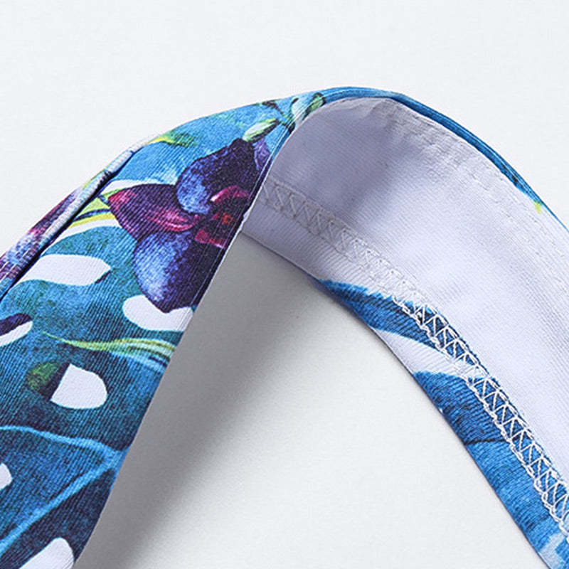 2Pcs Sunflower Flowers Leaves Print Top Pants Sports Fitness Yoga Women's Yoga Sets