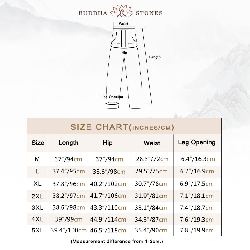 Pure Color Cotton Linen Long Sleeve Top Pants Clothing Men's Set