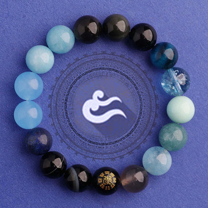 Five Elements Various Agate Balance Luck Bracelet