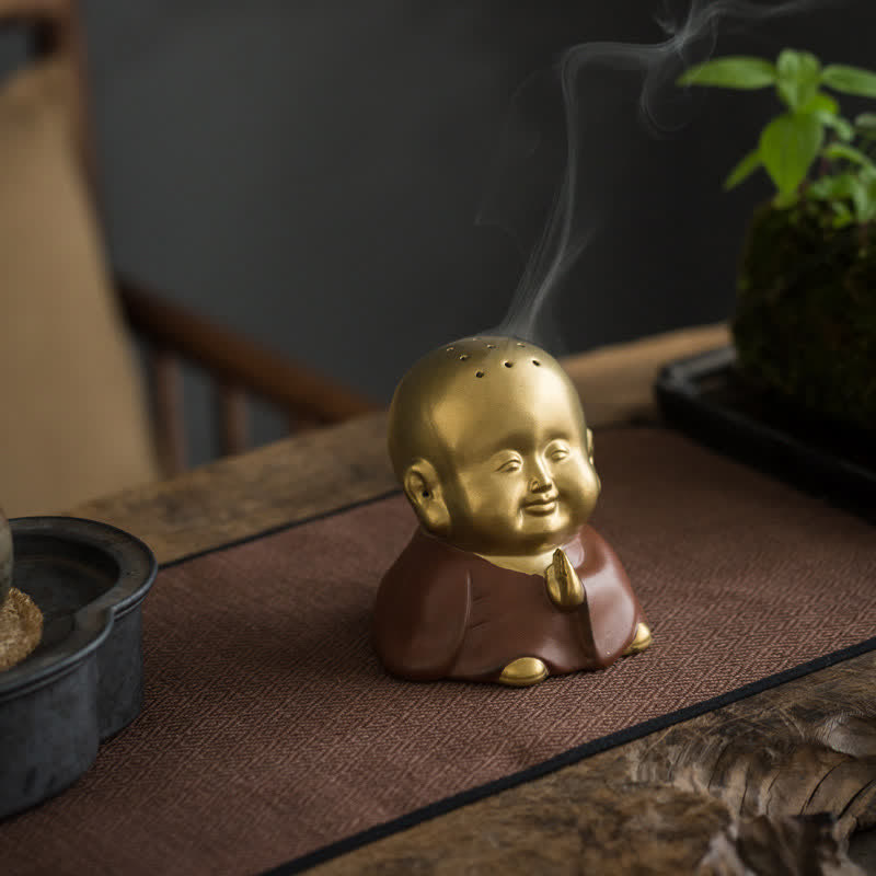 Little mystic zen Laughing mystic zen Ceramic Healing Incense Burner