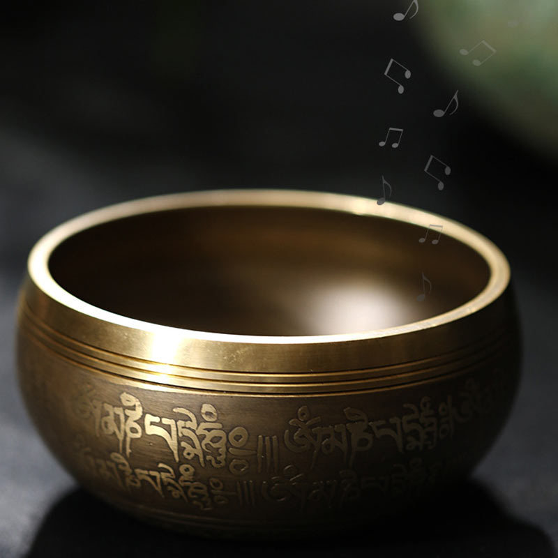 Tibetan Meditation Sound Bowl Handcrafted for Healing and Mindfulness Singing Bowl Set