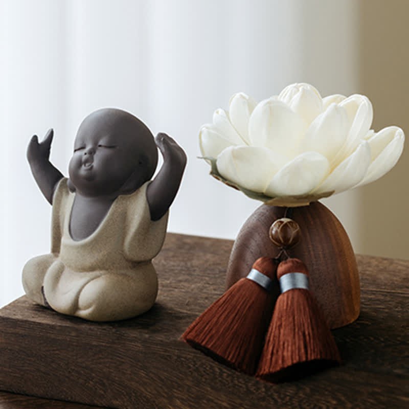 Black Peach Wood mystic zen Flower Calm Cure Decorations