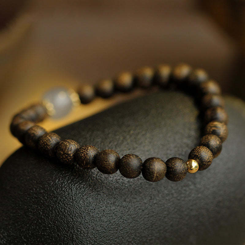 Agarwood Jade Strength Calm Bracelet