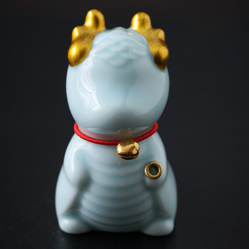 Dragon Bell Healing Ceramic Incense Burner Desk Decoration