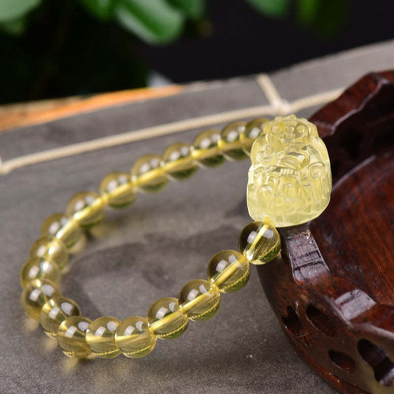FengShui Citrine PiXiu Wealth Bracelet