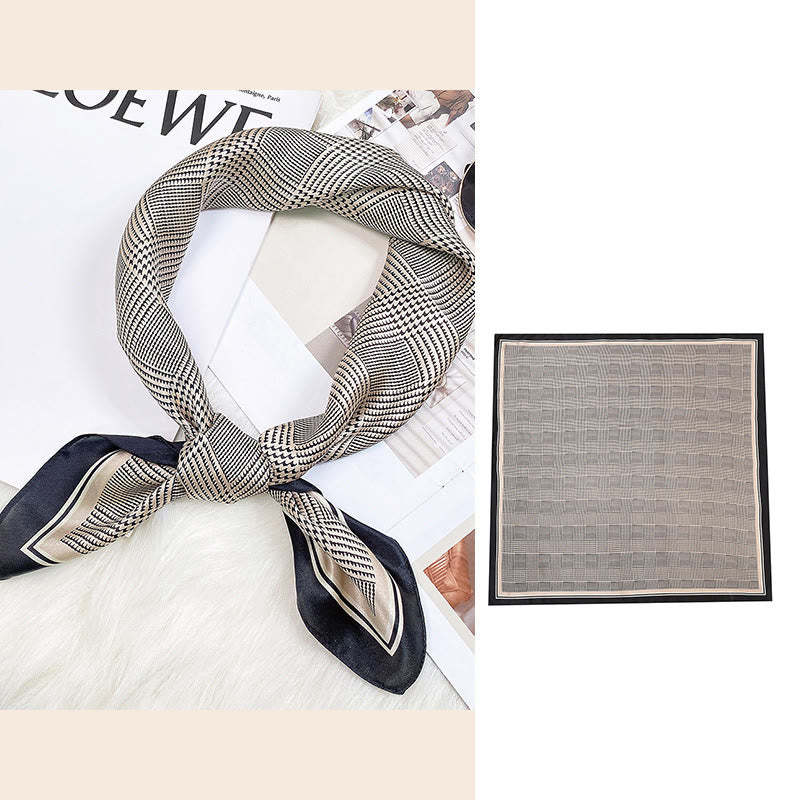 Pastoral Scene Hot Air Balloon Spring Blossom 100% Mulberry Silk Neck Hair Scarf (Extra 30% Off | USE CODE: FS30)