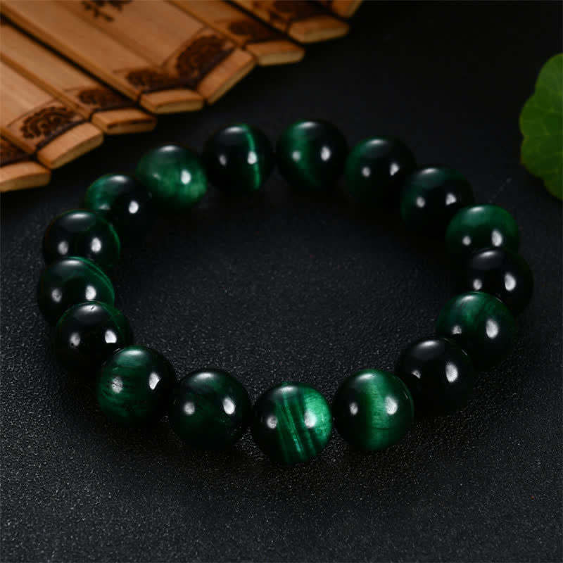 Natural Green Tiger Eye Strength Bracelet
