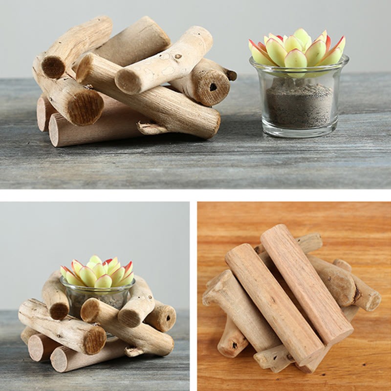 Wood Candlestick Home Candle Holder Decoration