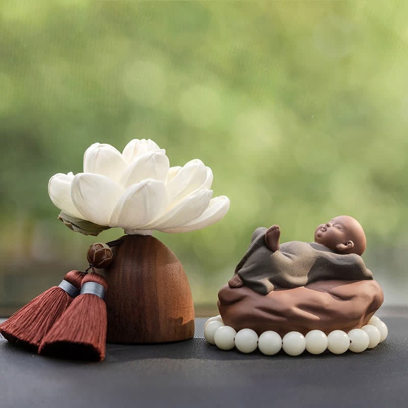 Black Peach Wood mystic zen Flower Calm Cure Decorations